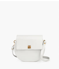 RTW Creation - White crocodile saddle bag