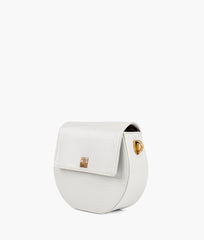 RTW Creation - White crocodile saddle bag