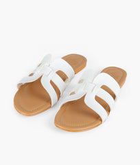 RTW Creation - White cutout flats