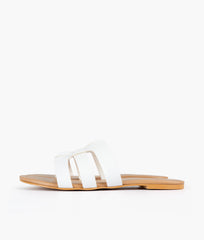 RTW Creation - White cutout flats