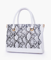 RTW Creation - White snake handbag