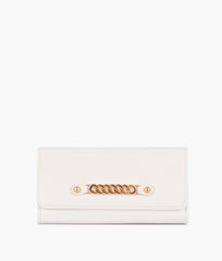RTW Creation - White three-fold wallet