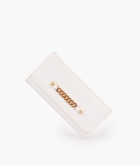 RTW Creation - White three-fold wallet