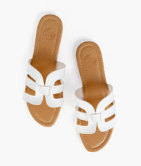 RTW Creation - White cutout flats