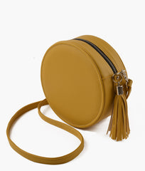 RTW Creation - Yellow circle cross-body bag