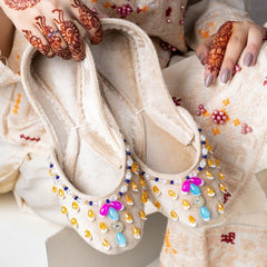 Zuruj Khussa Collection'2025-zun-272-Cream