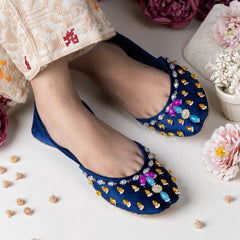Zuruj Khussa Collection'2025-zun-272-Navy Blue